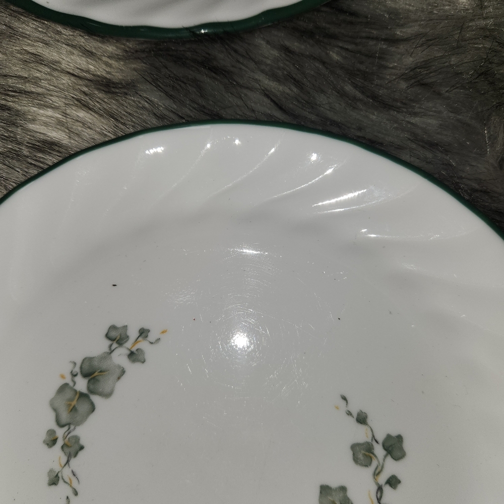 Corelle Callaway Ivy Swirl Salad Dessert Plates 7” Set Of 4 Vintage - Picture 2 of 4